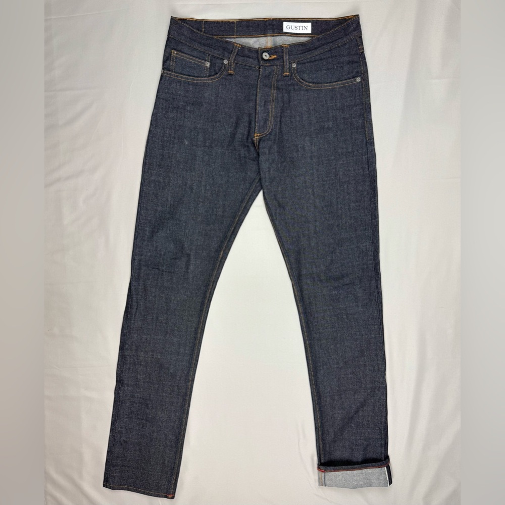 Gustin Men's Slim Jeans - Dark Blue